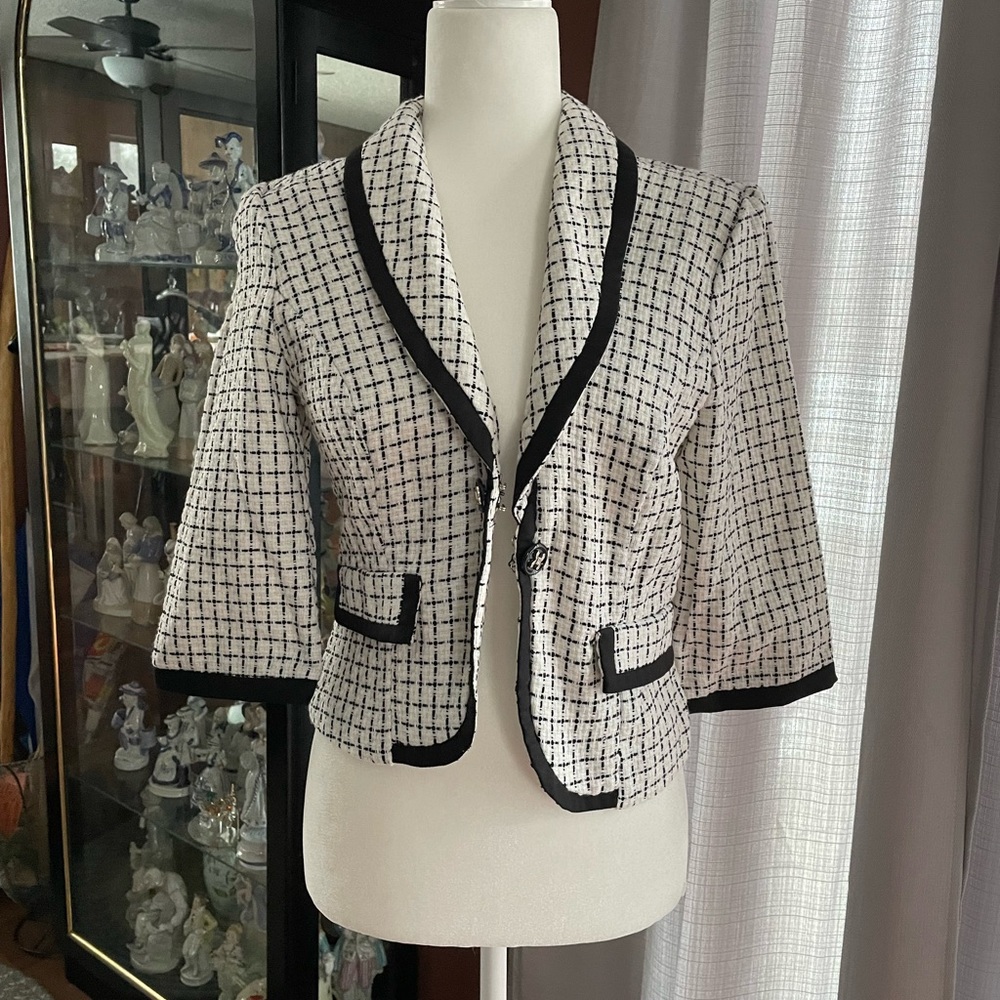 NWT Checkered Candies Crop Blazer